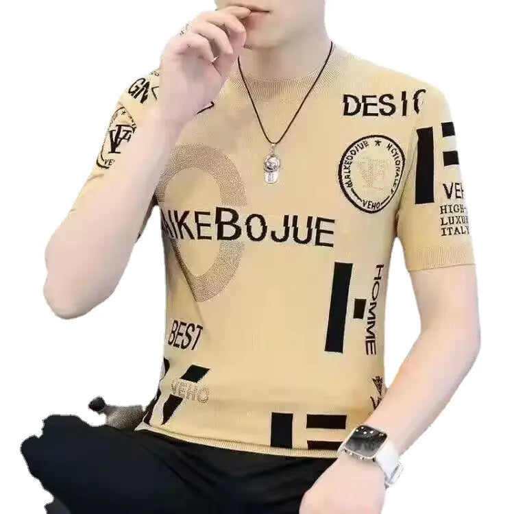 Men's Casual Summer Short Sleeve Graphic T-Shirt