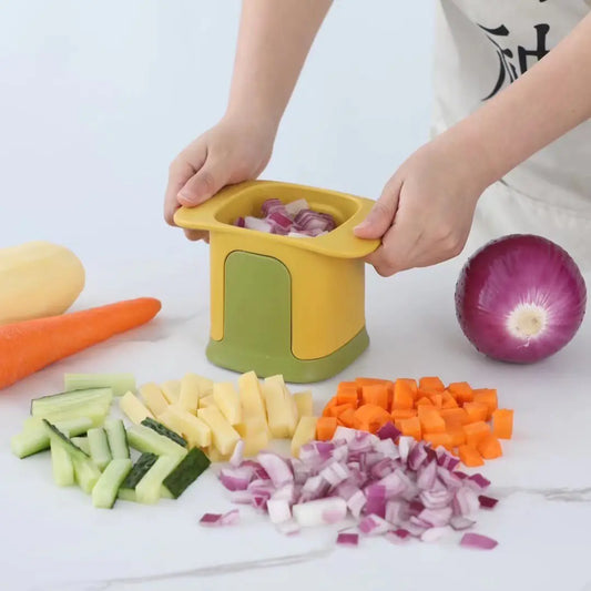 Onion and Vegetable Slicer Gadget for Home Use