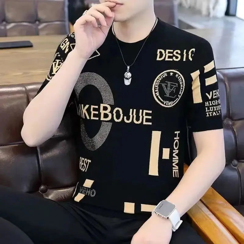Men's Casual Summer Short Sleeve Graphic T-Shirt