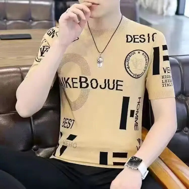 Men's Casual Summer Short Sleeve Graphic T-Shirt