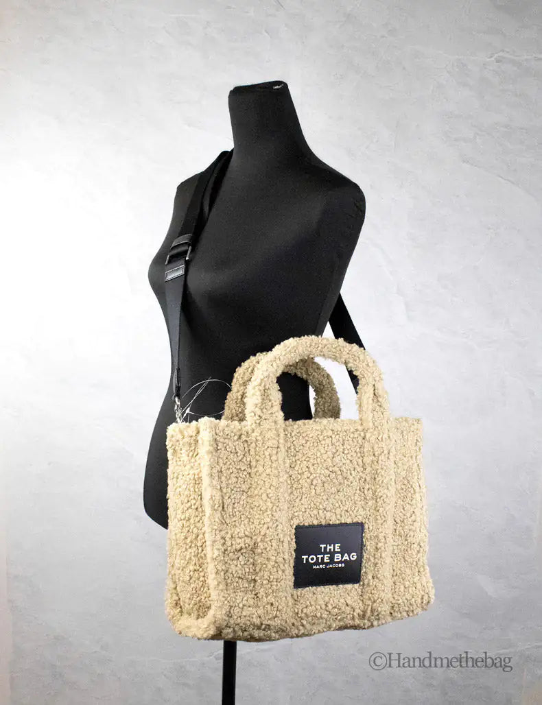Marc Jacobs The Small Teddy Beige Fabric Tote
