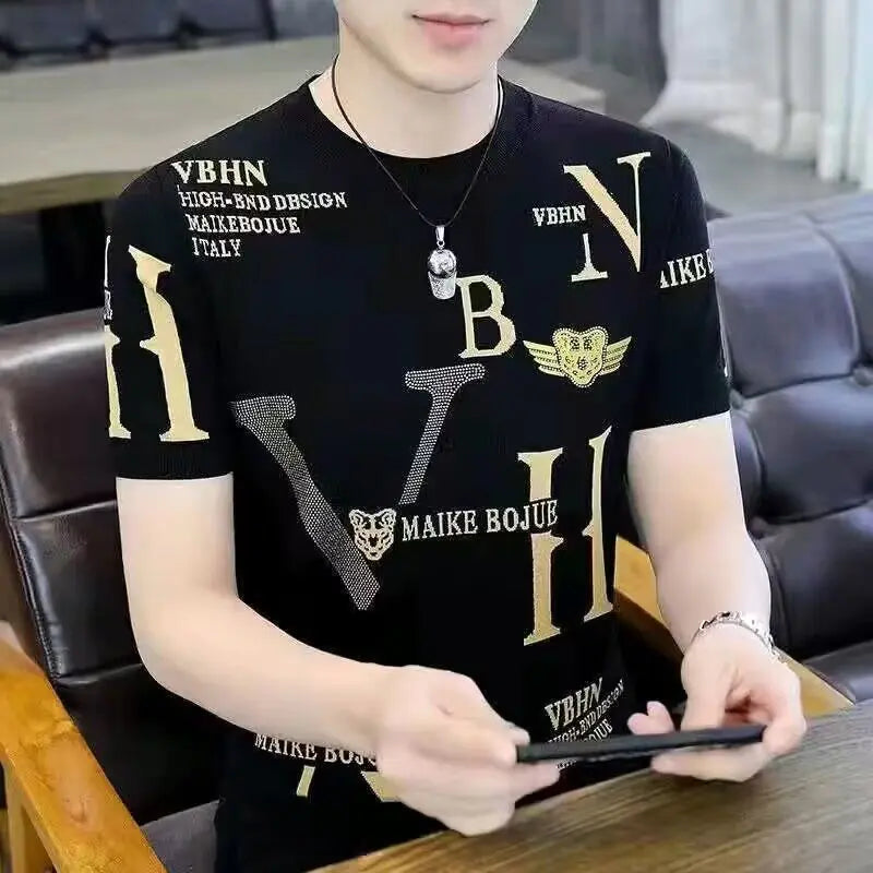 Men's Casual Summer Short Sleeve Graphic T-Shirt