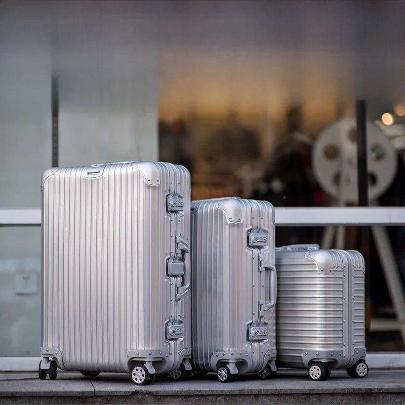 Aluminum-Magnesium Alloy Rolling Business Luggage 20/24/28"
