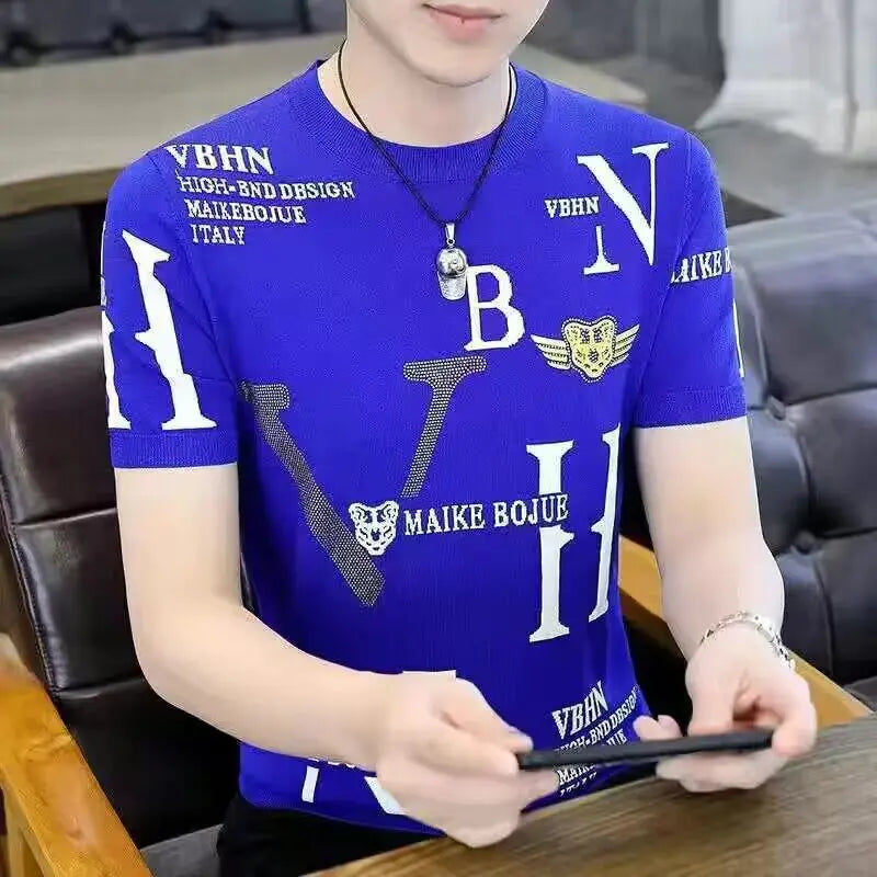 Men's Casual Summer Short Sleeve Graphic T-Shirt