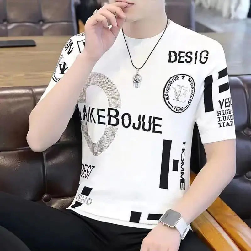 Men's Casual Summer Short Sleeve Graphic T-Shirt